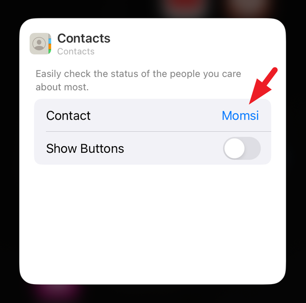 How to Add Contact Widget with Call and Message Buttons on iPhone in iOS 17