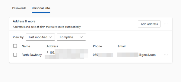 Save Address Windows Message How to Add or Delete Saved Address in Microsoft Edge Wallet