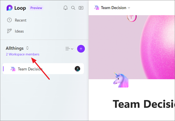 How to Share a Workspace in Microsoft Loop
