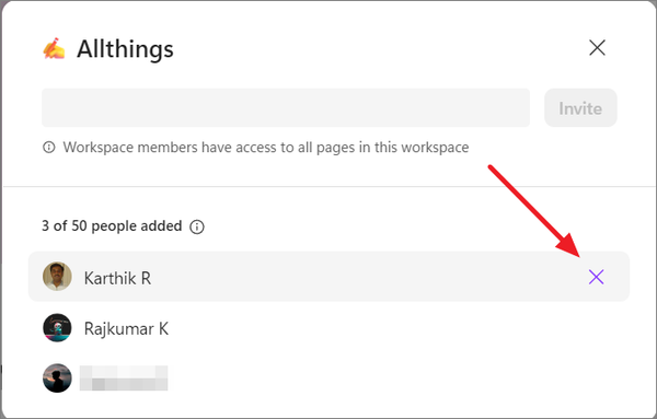 Loop Cannot Delete Workspace How to Share a Workspace in Microsoft Loop