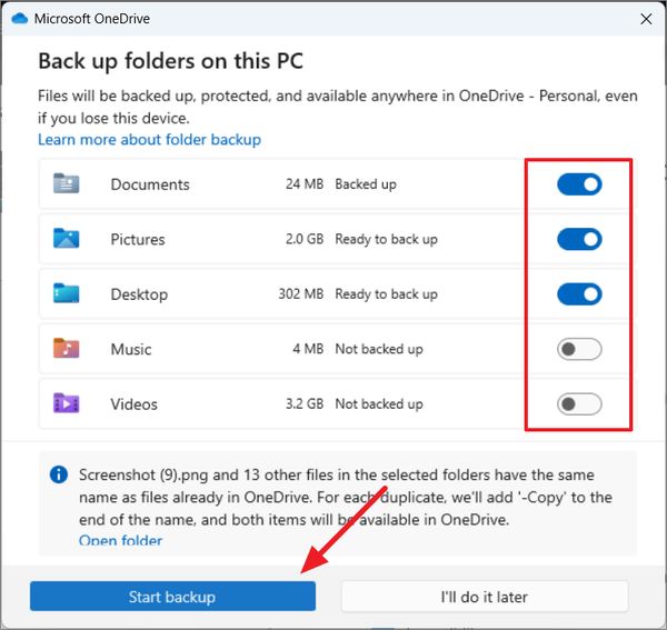 Window Settings File Backup How to Set up and Use Windows Backup App