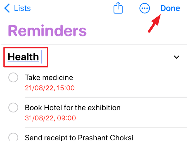How to Create Sections in Reminders on iPhone to Organize and Group Tasks