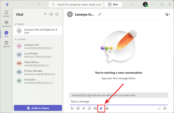 How to Use Microsoft Designer in Teams Chat
