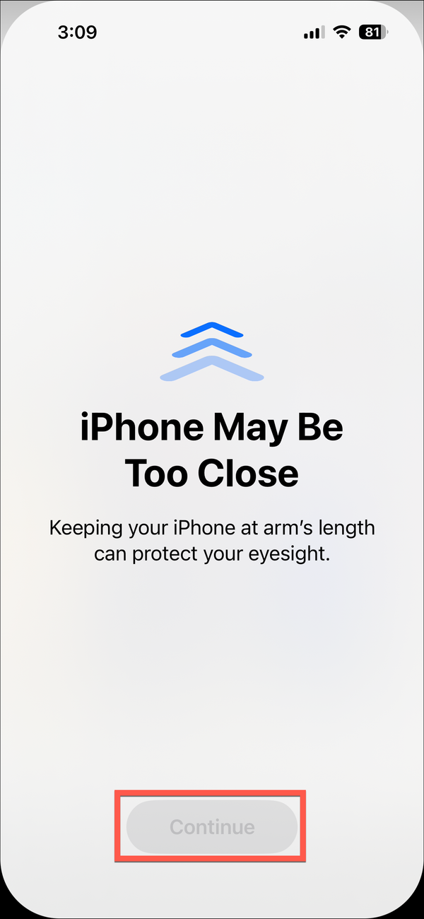 Iphone Screen Distance Alert How to Disable ‘iPhone May Be Too Close’ Screen Distance Alert