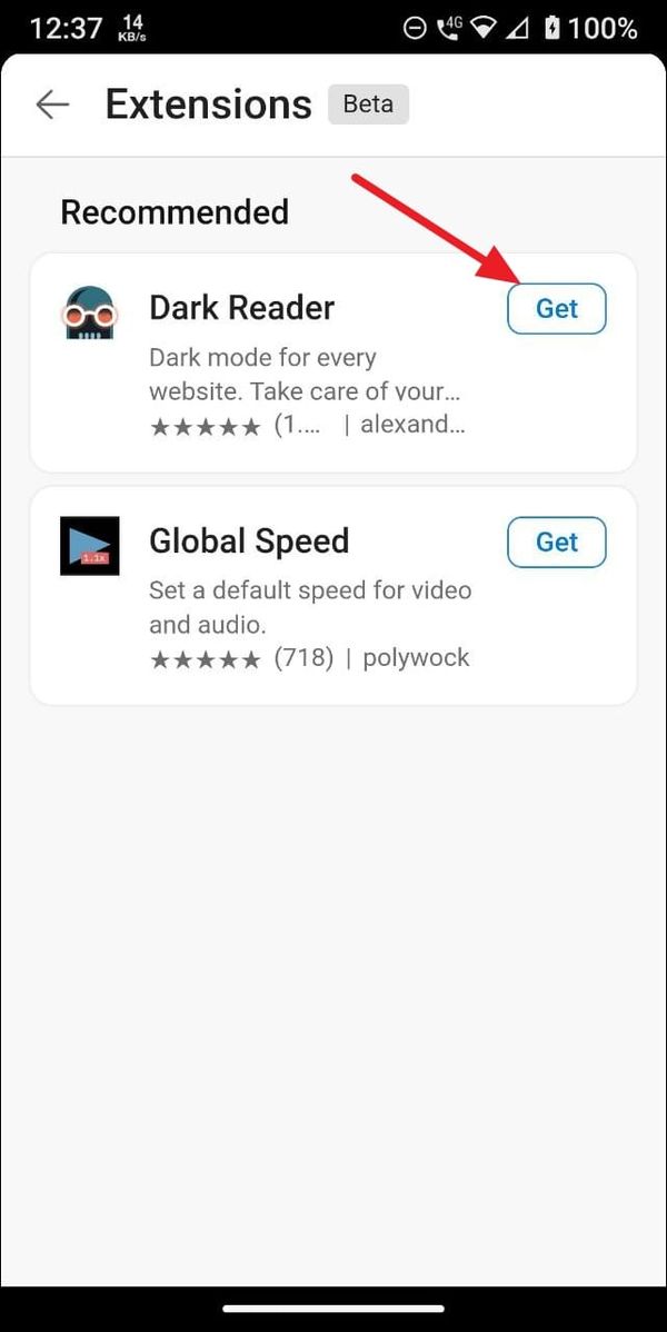 How to Install Extensions in Edge Browser for Android
