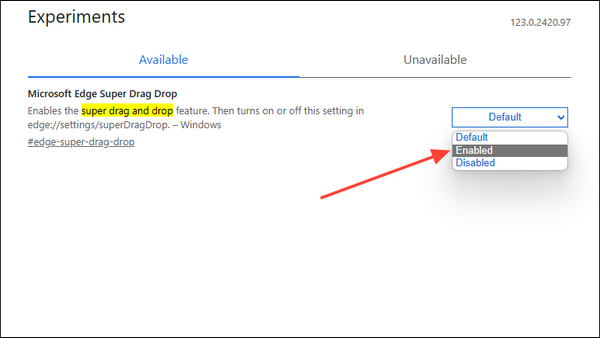 What is Super Drag and Drop in Microsoft Edge and How to Enable It