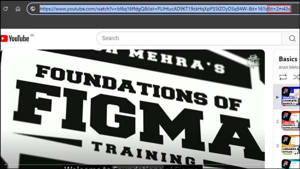 How to share a link to a specific timestamp of a YouTube video