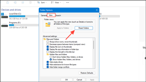 How to restore missing Quick Access in Windows 11 File Explorer