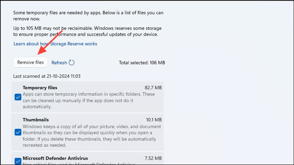 How to clear memory on Windows 11