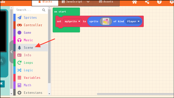 How to make a game on Microsoft MakeCode Arcade
