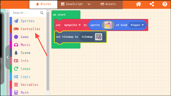 How to make a game on Microsoft MakeCode Arcade