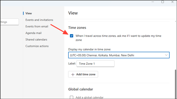 How to change the Time Zone in Microsoft Outlook