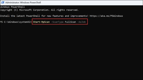 How to Use PowerShell to Scan Windows for Virus and Malware