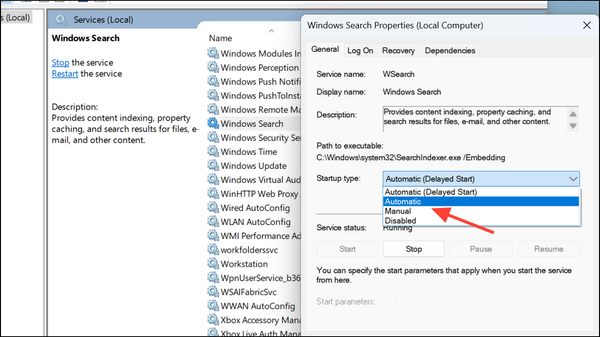 Fix Search Bar Not Working on Windows 11