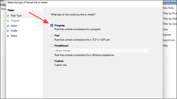 How to Block Outbound Internet Access per App on Windows