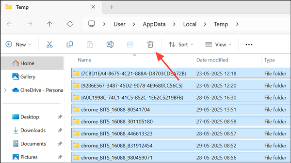 Reclaim Space by Clearing Out Temporary Folders on Windows 11