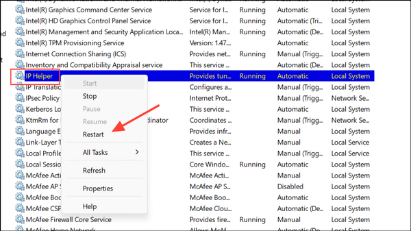 Resolve High Memory and Internet Data Usage Caused by IP Helper Service ...
