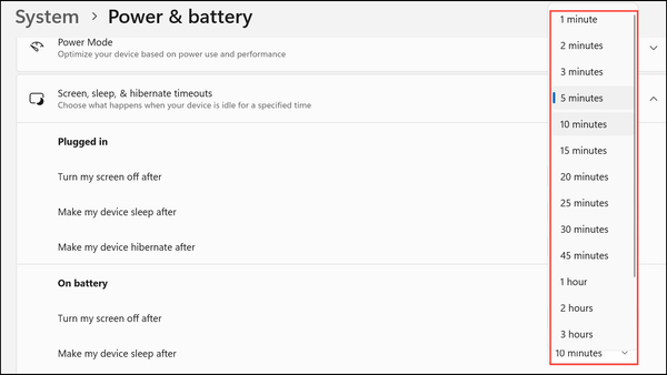 Change Lock Screen Timeout in Windows 11