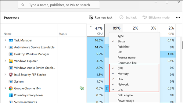 Fix Task Manager Not Displaying Processes in Windows 11