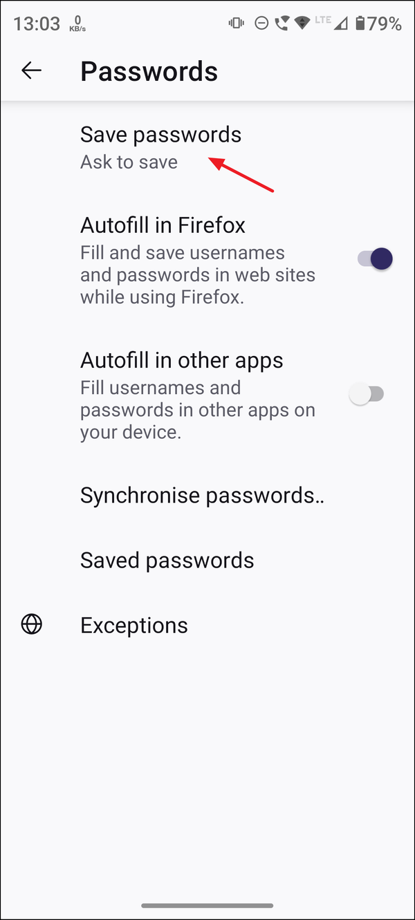 How to Stop Firefox Asking to Save Password