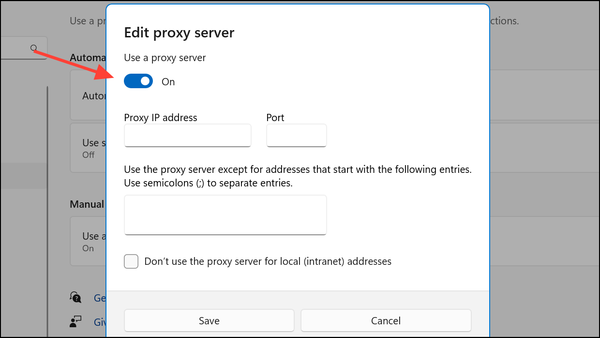 How to Configure Global Proxy Settings in Windows 11