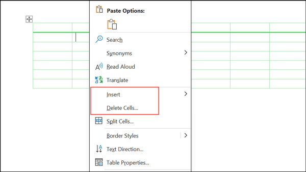 How to Display and Modify Table Properties in Word