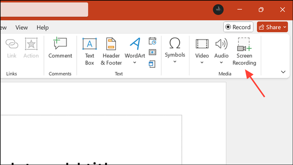Powerpoint Recording Box How to Use the Screen Recording Feature in Microsoft PowerPoint