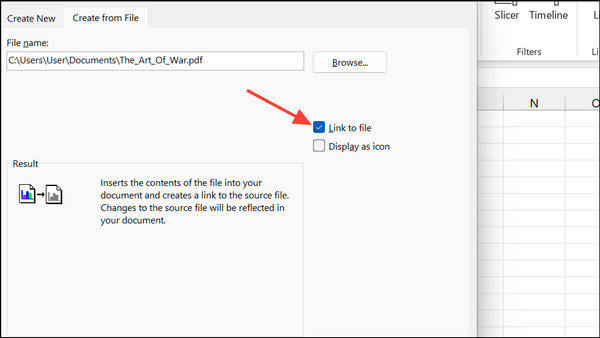 How to Insert a PDF File in an Excel Sheet