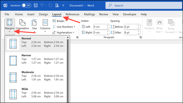 How to Prevent Right Margin Changing Automatically in Word Document