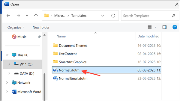 How to Change the Normal Template (Normal.dotm) in Microsoft Word