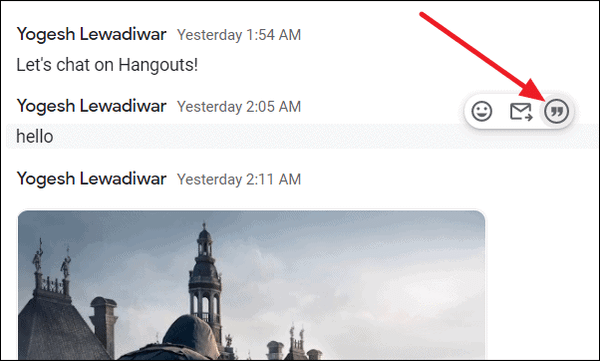 How to Quote and Reply to a Specific Message in Google Chat