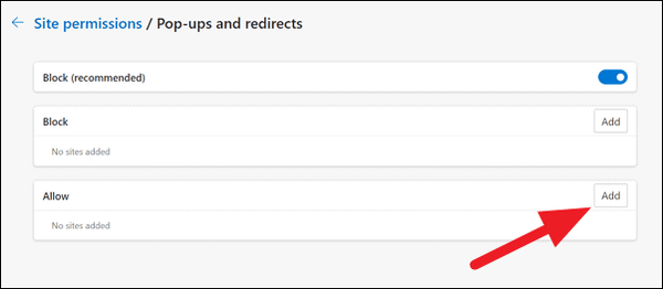 How to Enable or Disable Pop-up Blocker in Microsoft Edge