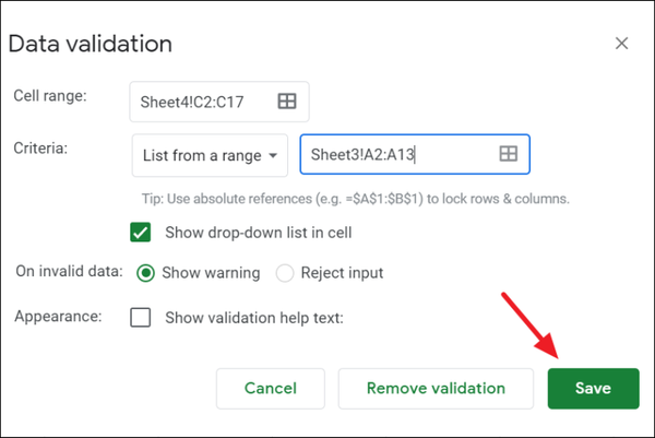 How to Insert a Drop Down Menu in Google Sheets