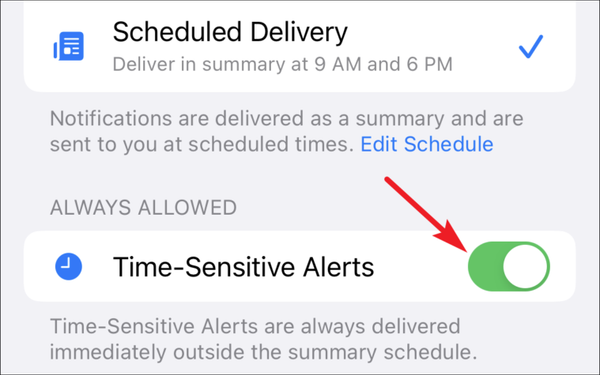 Time Sensitive Notification Ios How to Enable or Disable Time-Sensitive Notifications on iPhone
