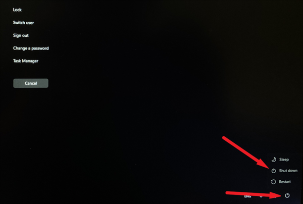 How to Shutdown a Windows 11 PC