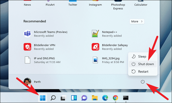 How to Shutdown a Windows 11 PC