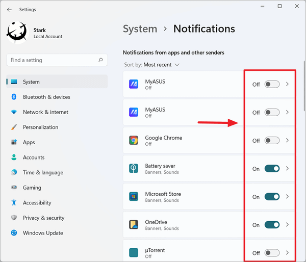 How to Manage Notifications in Windows 11