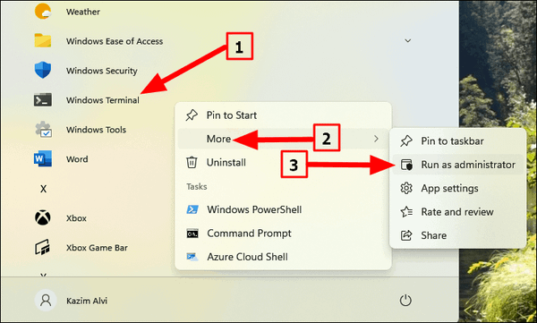 How to Open Windows Powershell as an Admin on Windows 11