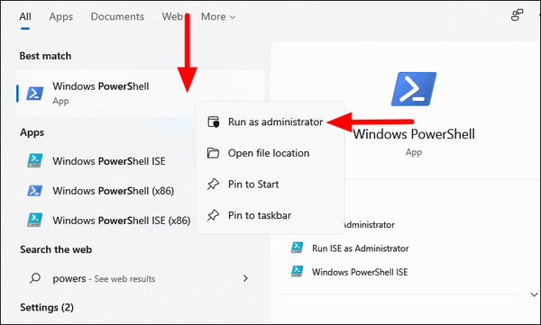 How to Open Windows Powershell as an Admin on Windows 11