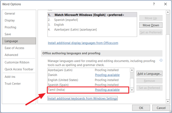 How to Change Language in Microsoft Word