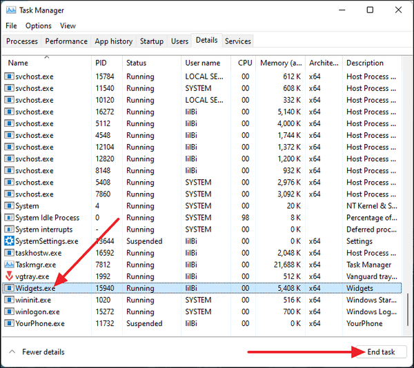 How to Fix Widgets Not Working Issue in Windows 11