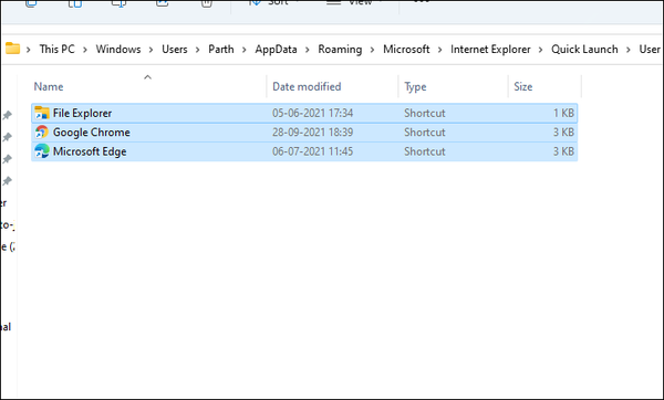 How to Backup and Restore Pinned Items on Taskbar in Windows 11
