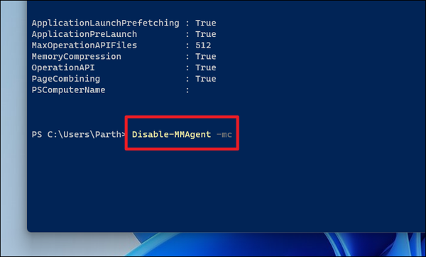 How to Enable or Disable Memory Compression in Windows 11