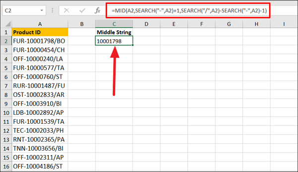How to Use Excel Search Function