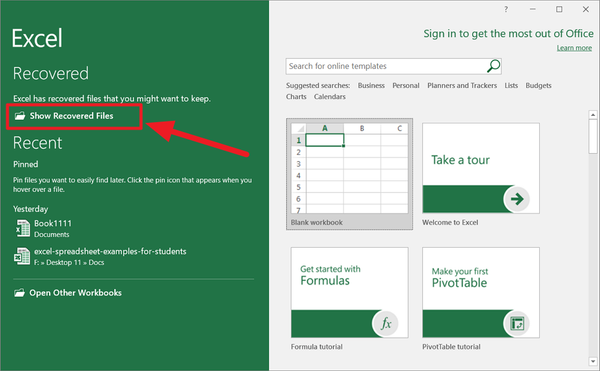 How to Recover an Unsaved Excel File
