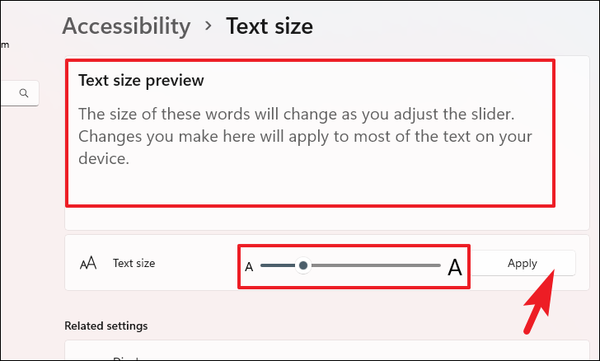 How to Increase Font Size in Windows 11