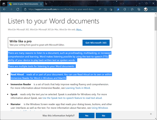 Word Read Back Function How to Use Microsoft Word Read Aloud Feature