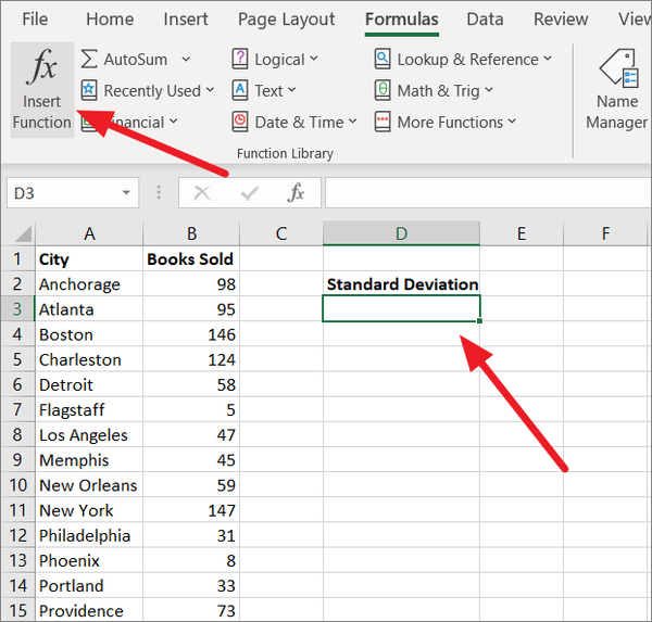 How to Calculate Standard Deviation in Excel