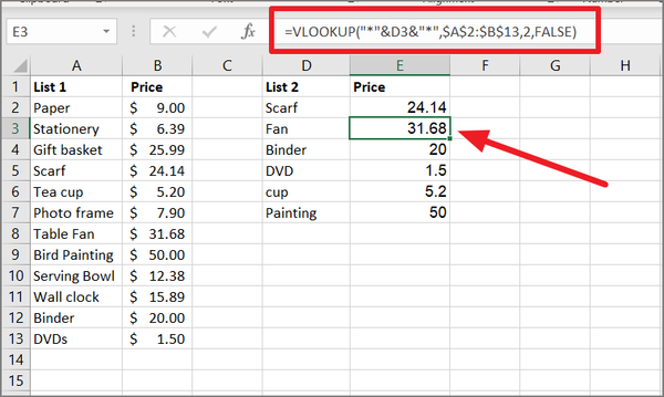 How to Match Two Columns in Excel