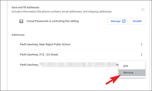 How to Clear Autofill on Chrome